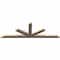 Ekena Millwork Saratoga Smooth Timber Gable Bracket, Douglas Fir, 108"W x 36"H x 3 1/2"D x 5 1/2"F, 8/12 Pitch GBW108X36X0406SAR00SDF - alternate 4